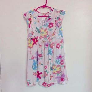Toddler girl’s lightweight floral dress